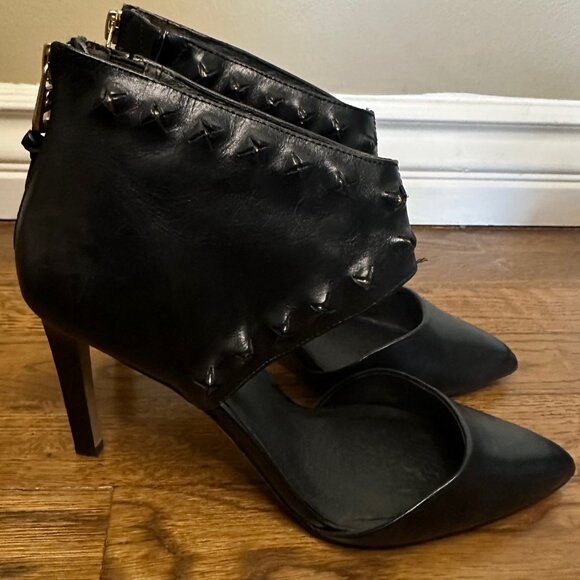 Elliott Lucca- Caterina Peekaboo Studs Heels, Black- Size 8 - Picture 2 of 12